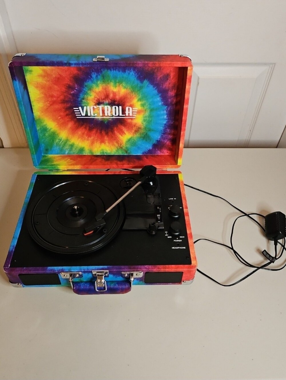 Victrola Journey Tie Dye Bluetooth Suitcase Record Player Turntable